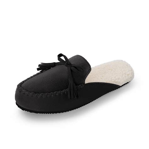 Dream Pairs Womens Memory Foam Moccasin Cozy House Slippers With Fuzzy And Warm Sherpa Fleece