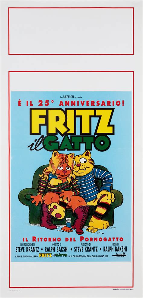 Fritz the Cat Original R1997 Italian Locandina Movie Poster ...