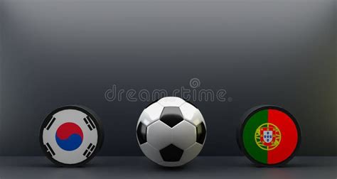 FIFA World Cup 2022 South Korea Vs Portugal, Flag South Korea and ...