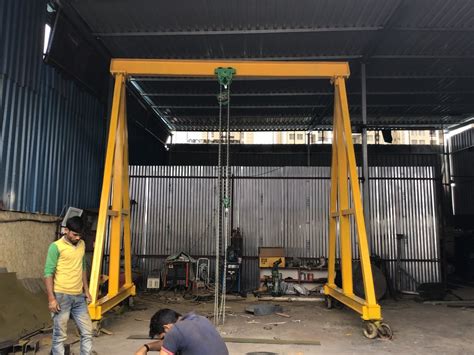 Single Girder And Single Girder Manual Gantry Cranes Capacity Ton