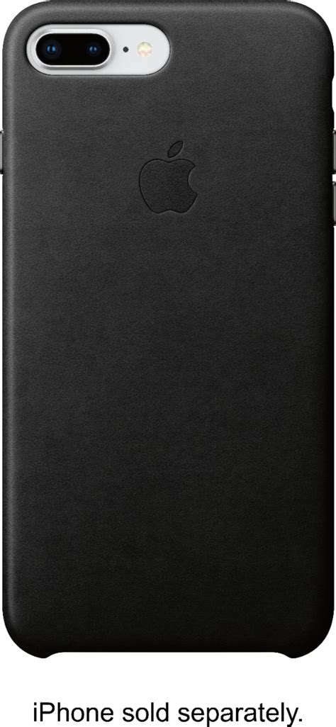 Best Buy Apple Iphone® 8 Plus 7 Plus Leather Case Black Mqhm2zm A