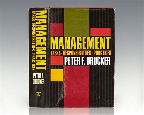 Management Tasks Responsibilities Practices By Drucker Peter F