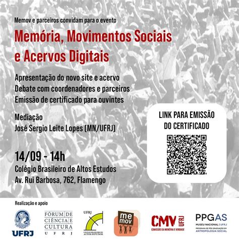 MEMOV Programa De Memoria Dos Movimentos Sociais MEMOV Programa