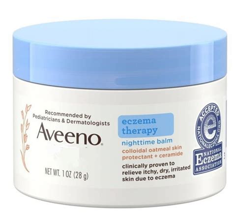 Aveeno Eczema Therapy Balm Daily Moisturizing Relief For Itchy Skin Travel Size 1 Oz