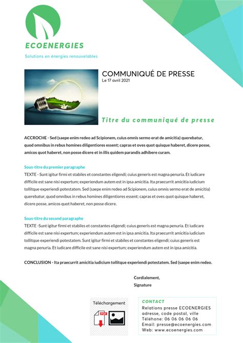 5 exemples de communiqués de presse efficaces Tutoriel Canva