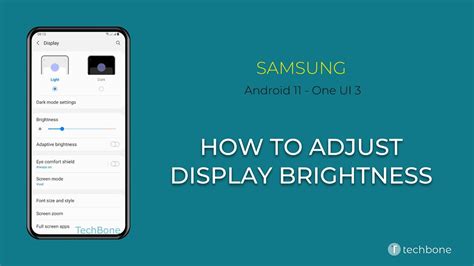 How To Adjust Display Brightness Samsung Android 11 One Ui 3