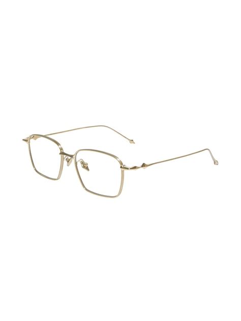 Gentle Monster Aba 031 Square Frame Glasses In Gold Modesens