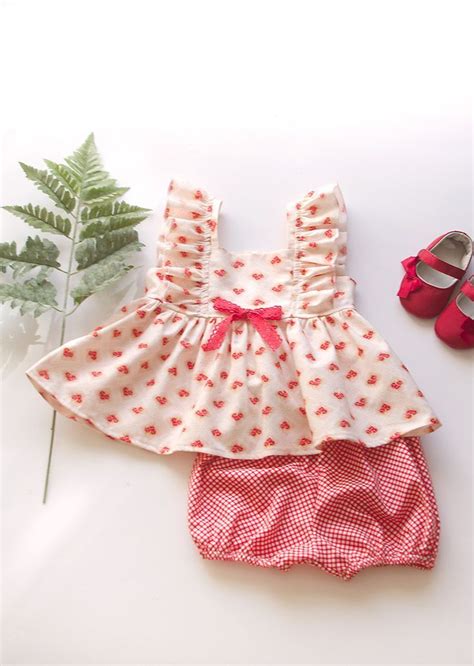 Welcome To Summer Fun With This Two Piece Baby Girl Shortie And Flutter