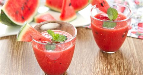 Suco Refrescante De Melancia Morango E Chia Minha Vida