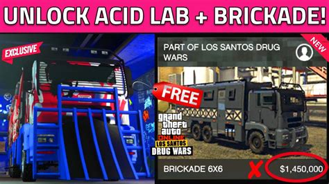 How To Get FREE MTL Brickade 6x6 Unlock Acid Lab Business In GTA 5