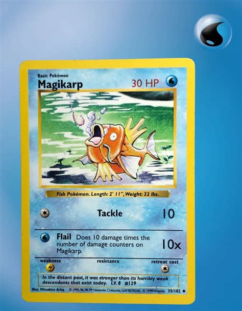 Magikarp Base Set Shadowless 35 102 TCG Coleccionistas