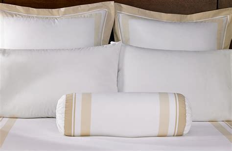 Buy Luxury Hotel Bedding From Marriott Hotels Block Print Bolster Pillow