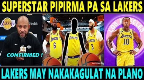 Breaking Lakers May Nakakagulat Na Plano Superstar Pipirma Pa Sa Team