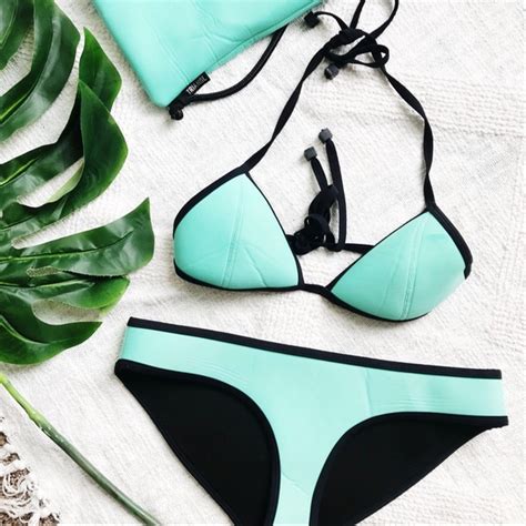 Triangl Swimwear Swim Authentic Triangle Swim Bikini W Matching Bag Poshmark