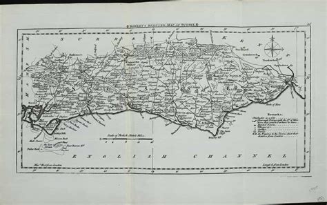 Bowless Reduced Map Of Sussex
