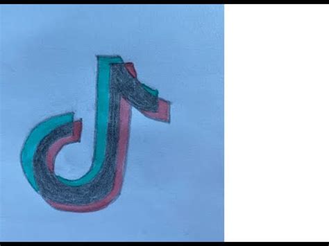 How To Draw A Tik Tok Logo Come Disegnare Il Logo Di Tik Tok Easy