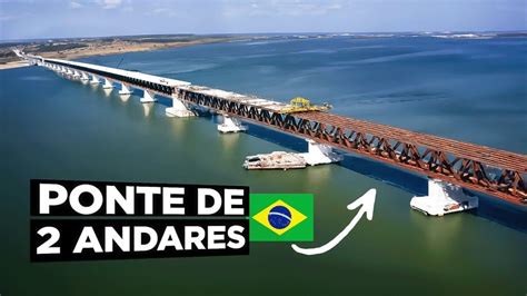 A Ponte Rollemberg Vuolo é a maior ponte rodoferroviária do Brasil