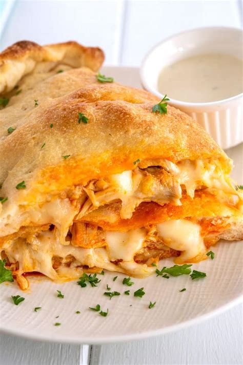 Buffalo Chicken Calzones Spicy Cheesy Hot Pockets Kitchen Gidget