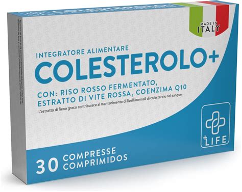 COLESTEROLO Integratore Con Riso Rosso Fermentato Fieno Greco E