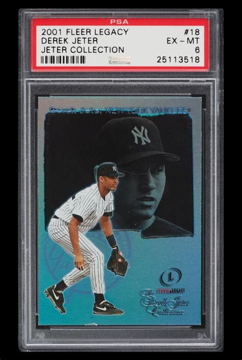 2001 Fleer Legacy DEREK JETER 7 PSA 6 653 1000 EBay