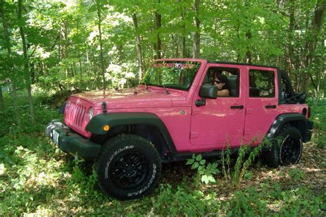 Pink Jeep Off Roading Adventure