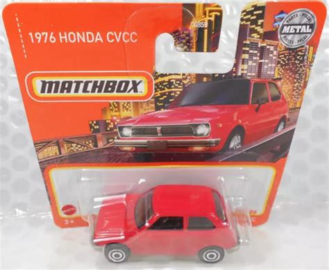 Matchbox Honda Cvcc Red Civic Sealed On Short Card