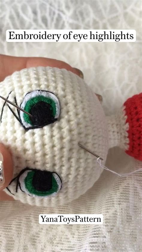 How To Attach Crochet Eyes Amigurumi Crochet Basic Embroidery For The