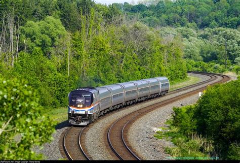 Amtk 707 Amtrak Ge P32ac Dm At Lyons New York By Tiffany Morley In