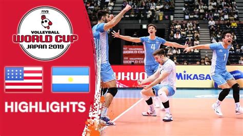 Usa Vs Argentina Highlights Men S Volleyball World Cup Mens