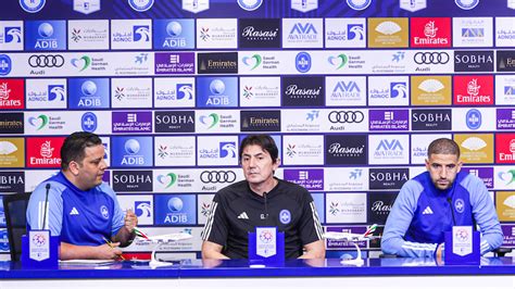 Press Conference For The Al Nasr Vs Baniyas Match In Adnoc Pro League