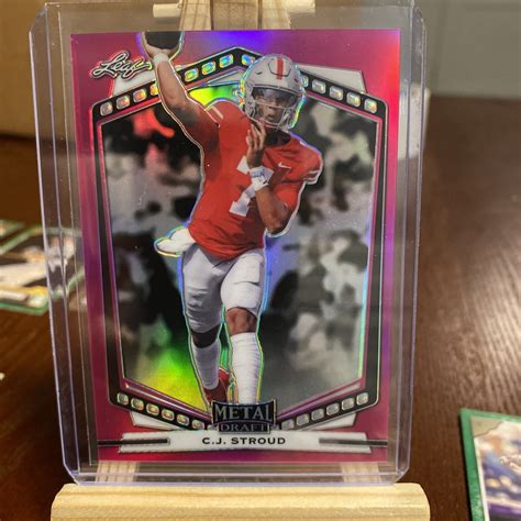 Leaf Metal Draft C J Stroud Portrait Pink Refractor B Cjs Ohio