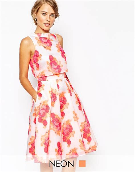 Coast Frankie Dress In Neon Jacquard At Maxi Dress Prom