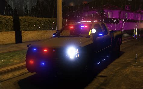 Chevy Silverado Police Non Els Fivem Ready Mod