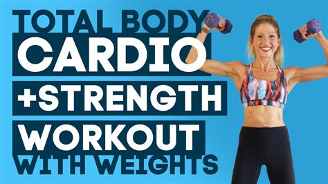 30 Minute Total Body Low Impact Cardio Strength Workout With Weights