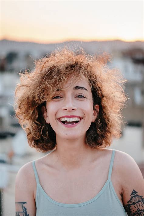 Portrait Of A Woman On A Rooftop In Barcelona By Stocksy Contributor