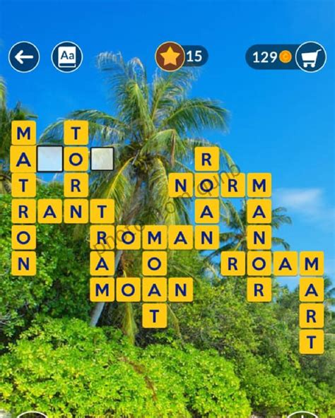 wordscapes level  shore  answers