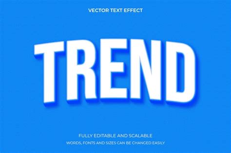 Arte De Letras Del Generador De Efectos De Texto 3d De Tendencia