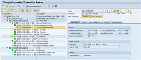 Audit Management In Sap Ehs Solution Portfolio Sap Community