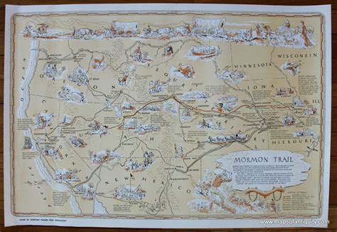 Mormon Trail Route Map