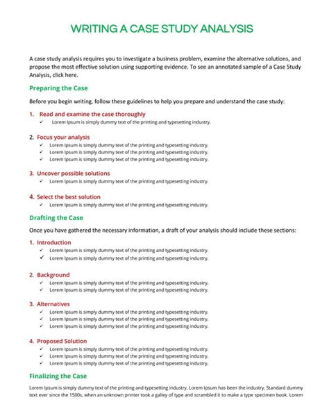 Case Analysis 9 Examples Format Top Benefits Pdf