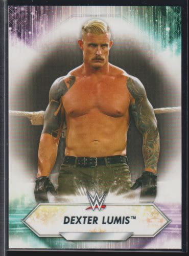 Topps Wwe Wrestling Card Dexter Lumis Ebay