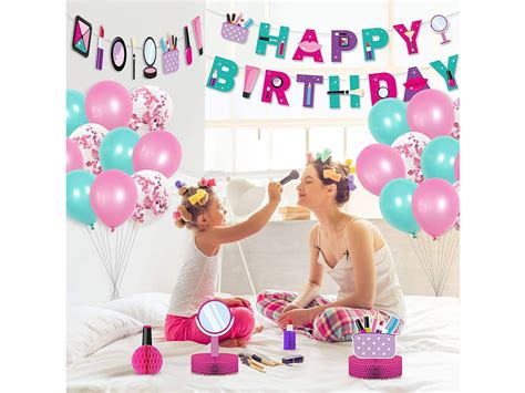 27 Pieces Makeup Birthday Party Decoration Set Including Etsy