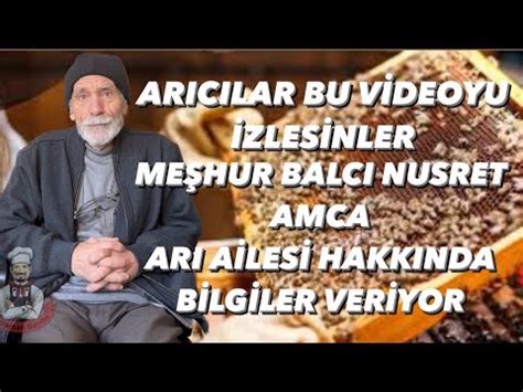 ARICILAR ARI MERAKI OLANLAR BU VİDEOYU İZLESİNLER BALCI NUSRET AMCA