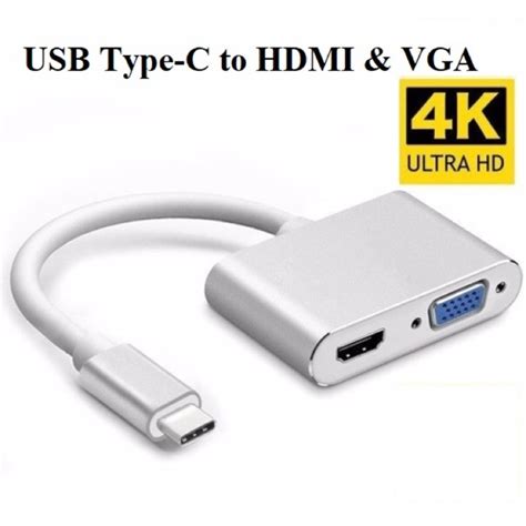 C P Chuy N Usb Type C To Hdmi V Vga Shopee Vi T Nam