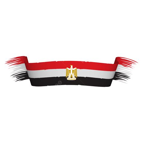 Egypt Flag Vector Hd Png Images Egypt Flag Ribbon Style With Brush Model Egypt Flag Abstract