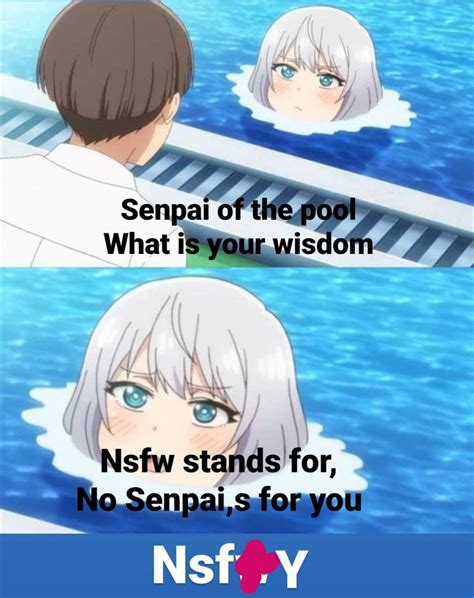 Senpai Of The Pool What Is Your Wisdom R Animemes