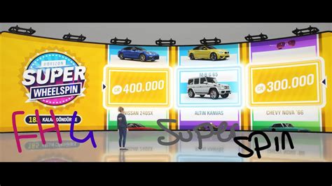 Forza Horizon Super Wheelspin Opening Youtube