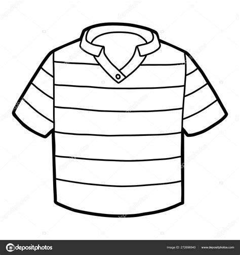 Libro para colorear Polo T shirt vector gráfico vectorial ksenya