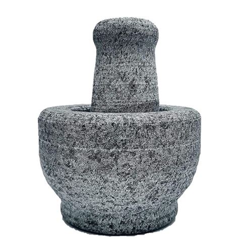 Subaa Stone Mortar And Pestle Set For Spices Okhli Masher Khalbatta