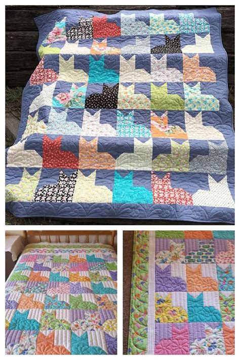 Pins And Paws Cat Quilt Free Sewing Pattern Cat Quilt Cat Quilt